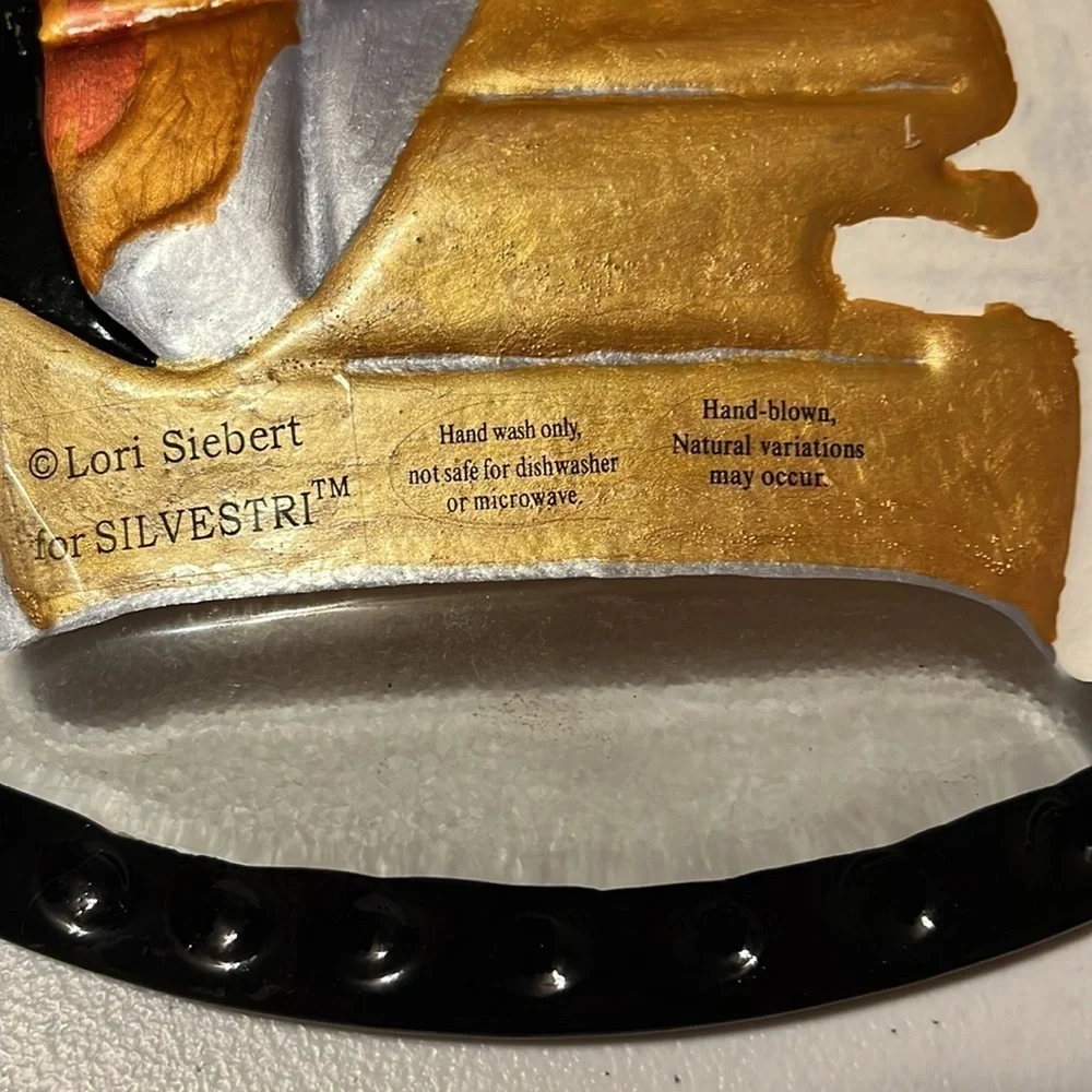 Lori Seibert hand blown plate